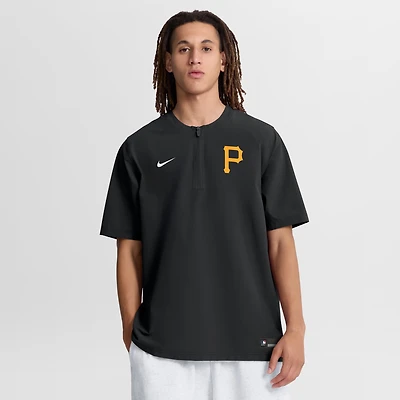 Men's Nike Black Pittsburgh Pirates Authentic Collection Dri-FIT Quarter-Zip Windshirt