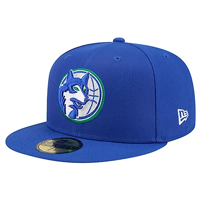 Men's New Era  Blue Minnesota Timberwolves Core Logo 59FIFTY Fitted Hat