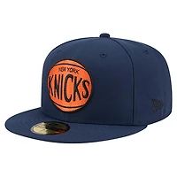 Men's New Era  Navy New York Knicks Core Logo 59FIFTY Fitted Hat
