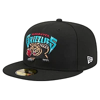 Men's New Era  Black Vancouver Grizzlies Core Logo 59FIFTY Fitted Hat