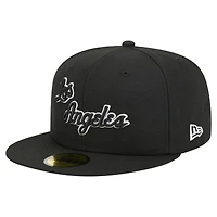 Men's New Era  Black Los Angeles Lakers 59FIFTY Fitted Hat