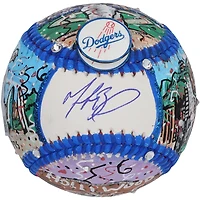 Mookie Betts Los Angeles Dodgers Autographed Baseball - Art by Charles Fazzino - WN55915103
