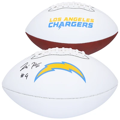 Tre Harris Los Angeles Chargers Autographed Franklin White Panel Football