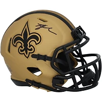 Tyler Shough New Orleans Saints Autographed Riddell Rave Speed Mini Helmet