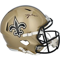 Tyler Shough New Orleans Saints Autographed Riddell Speed Replica Helmet