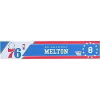De'Anthony Melton Philadelphia 76ers Player-Issued Royal Nameplate from the 2024-25 NBA Season