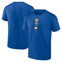 Men's Blue New York Knicks Basket T-Shirt