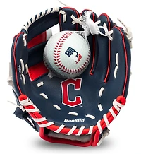 Youth Franklin Sports Cleveland Guardians Teeball Glove & Ball Set