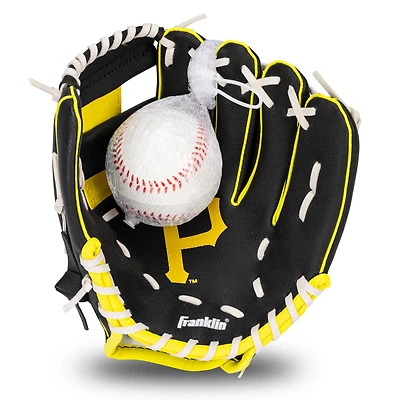 Youth Franklin Sports Pittsburgh Pirates Teeball Glove & Ball Set