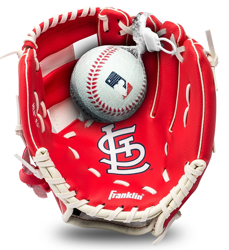 Youth Franklin Sports St. Louis Cardinals Teeball Glove & Ball Set
