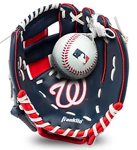 Youth Franklin Sports Washington Nationals Teeball Glove & Ball Set