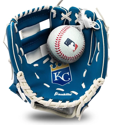 Youth Franklin Sports Kansas City Royals Teeball Glove & Ball Set