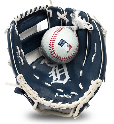 Youth Franklin Sports Detroit Tigers Teeball Glove & Ball Set