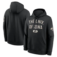 Men's Nike Black Iowa Hawkeyes Club Fleece Fashion Hoodie