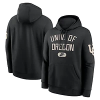 Men's Nike Black Oregon Ducks Club Fleece Fashion Hoodie