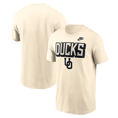 Men's Nike Natural Oregon Ducks Bold Fashion T-Shirt