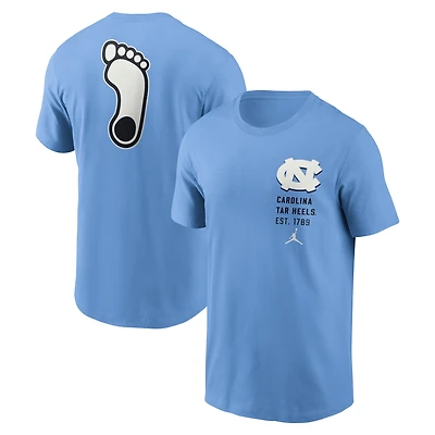 Men's Jordan Brand Valor Blue North Carolina Tar Heels Record Shattered 2-Hit T-Shirt
