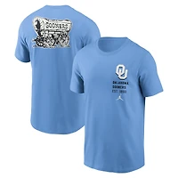 Men's Jordan Brand Valor Blue Oklahoma Sooners Record Shattered 2-Hit T-Shirt