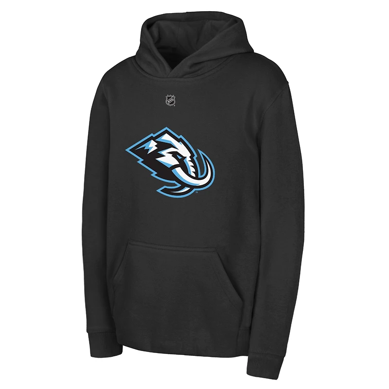 Youth Outerstuff Black Utah Mammoth Primary Logo Pullover Hoodie