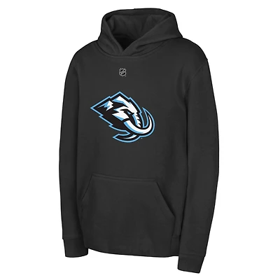 Youth Outerstuff Black Utah Mammoth Primary Logo Pullover Hoodie