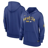 Women's Nike Royal Seattle Mariners Authentic Collection City Connect Therma Hoodie