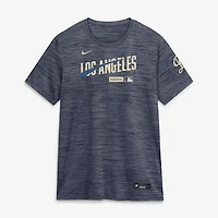Women's Nike Navy Los Angeles Dodgers Authentic Collection City Connect Velocity Dri-FIT T-Shirt