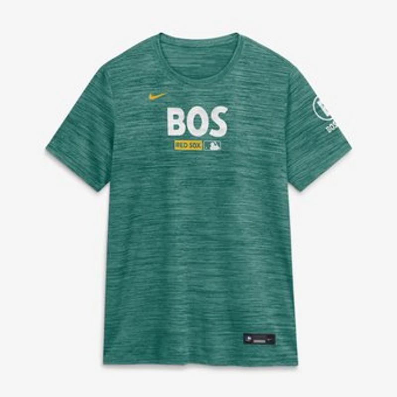Women's Nike Green Boston Red Sox Authentic Collection City Connect Velocity Dri-FIT T-Shirt