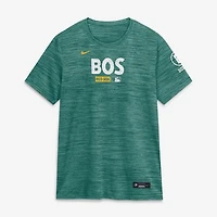 Women's Nike Green Boston Red Sox Authentic Collection City Connect Velocity Dri-FIT T-Shirt