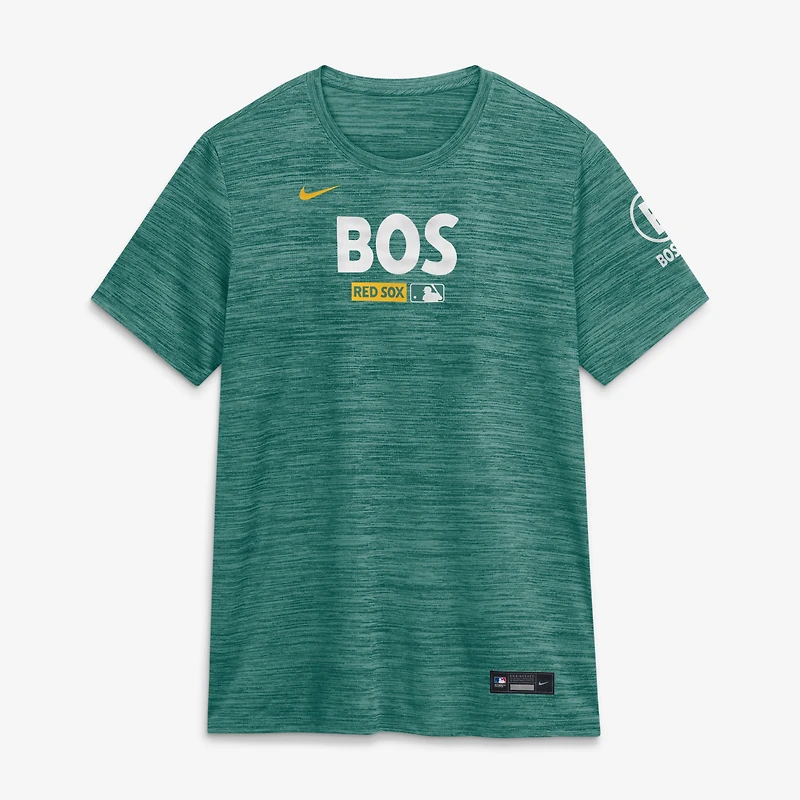 Women's Nike Green Boston Red Sox Authentic Collection City Connect Velocity Dri-FIT T-Shirt
