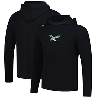 Men's Greyson Clothiers Black Philadelphia Eagles Colorado Long Sleeve Hoodie T-Shirt