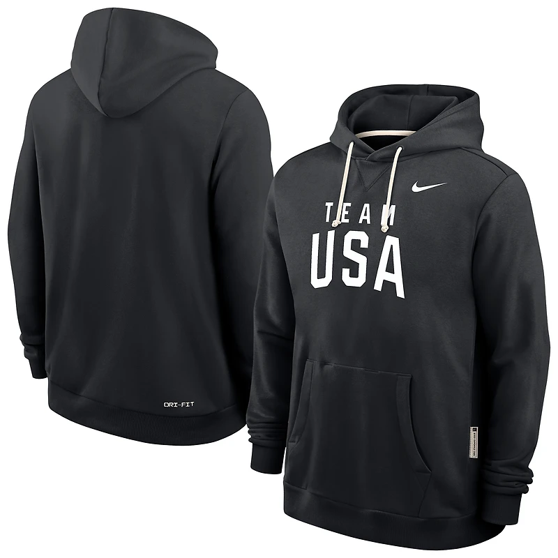 Men's Nike Black Team USA Standard Issue Dri-Fit Hoodie