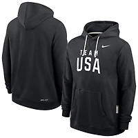 Men's Nike Black Team USA Standard Issue Dri-Fit Hoodie