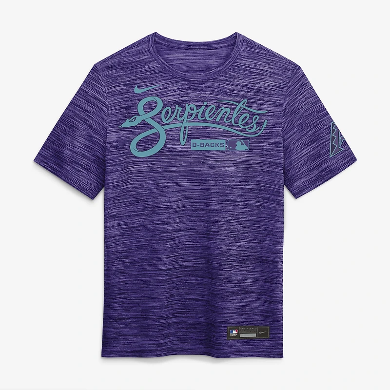 Men's Nike Purple Arizona Diamondbacks Authentic Collection City Connect Velocity Dri-FIT T-Shirt