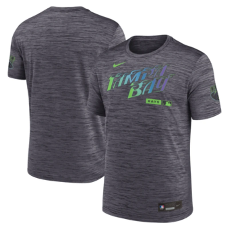 Men's Nike Black Tampa Bay Rays Authentic Collection City Connect Velocity Dri-FIT T-Shirt