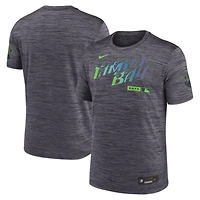 Men's Nike Black Tampa Bay Rays Authentic Collection City Connect Velocity Dri-FIT T-Shirt
