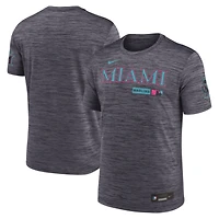 Men's Nike Black Miami Marlins Authentic Collection City Connect Velocity Dri-FIT T-Shirt