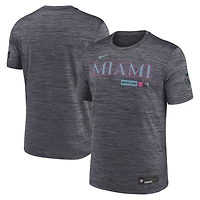 Men's Nike Black Miami Marlins Authentic Collection City Connect Velocity Dri-FIT T-Shirt
