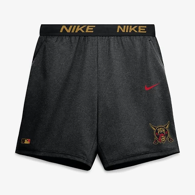 Men's Nike Black Pittsburgh Pirates 2026 City Connect Authentic Collection Dri-FIT Knit Shorts