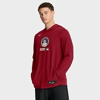Men's Nike Red Cleveland Guardians City Connect Dri-FIT Long Sleeve Hooded T-Shirt