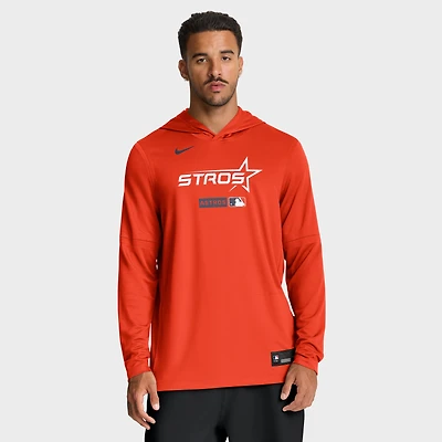 Men's Nike Orange Houston Astros City Connect Dri-FIT Long Sleeve Hooded T-Shirt