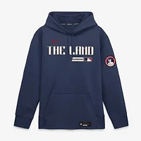 Men's Nike Navy Cleveland Guardians Authentic Collection City Connect Therma-FIT Hoodie