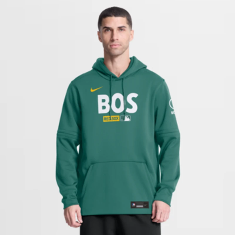 Men's Nike Green Boston Red Sox Authentic Collection City Connect Therma-FIT Hoodie