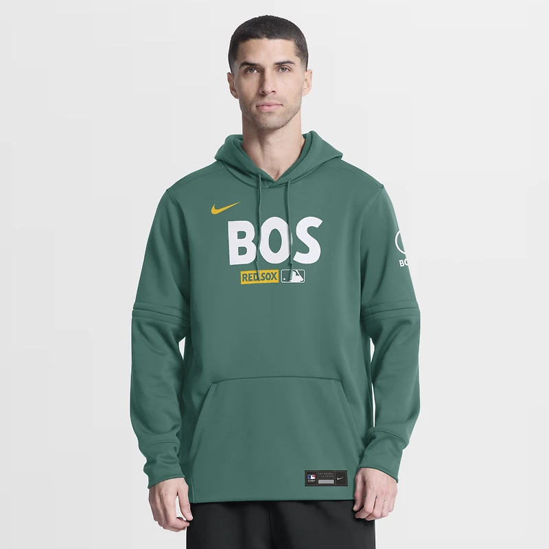 Men's Nike Green Boston Red Sox Authentic Collection City Connect Therma-FIT Hoodie