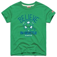 Youth Homage  Rave Green Seattle Sounders FC MLS x Ted Lasso Believe Graphic Tri-Blend T-Shirt