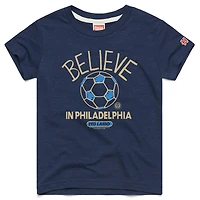 Youth Homage  Navy Philadelphia Union MLS x Ted Lasso Believe Graphic Tri-Blend T-Shirt