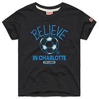 Youth Homage  Charcoal Charlotte FC MLS x Ted Lasso Believe Graphic Tri-Blend T-Shirt