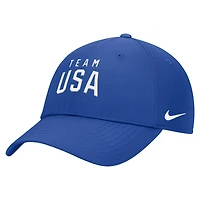 Men's Nike Royal Team USA On-Field Club Ripstop Dri-FIT Adjustable Hat