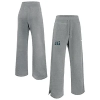 Women's Nike Heather Gray Team USA Phoenix Fleece Sweatpants