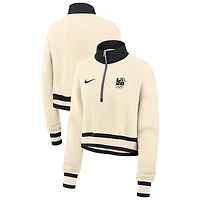 Women's Nike Natural LA28 Summer Olympics Phoenix Fleece Half-Zip Sweatshirt