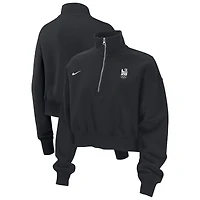 Women's Nike Black LA28 Summer Olympics Phoenix Fleece Half-Zip Sweatshirt
